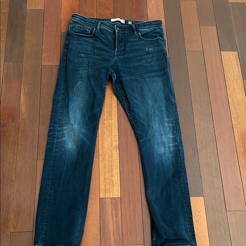 Buckle Men's Dark Blue Straight Jeans